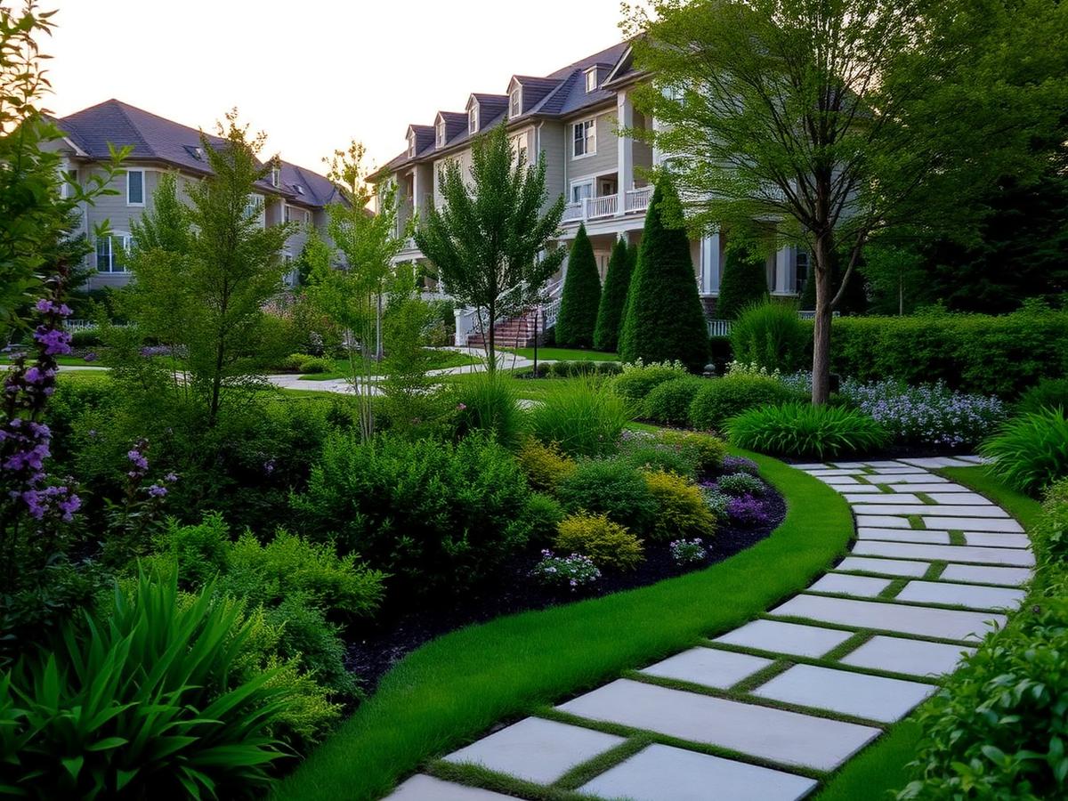 Landscaped garden